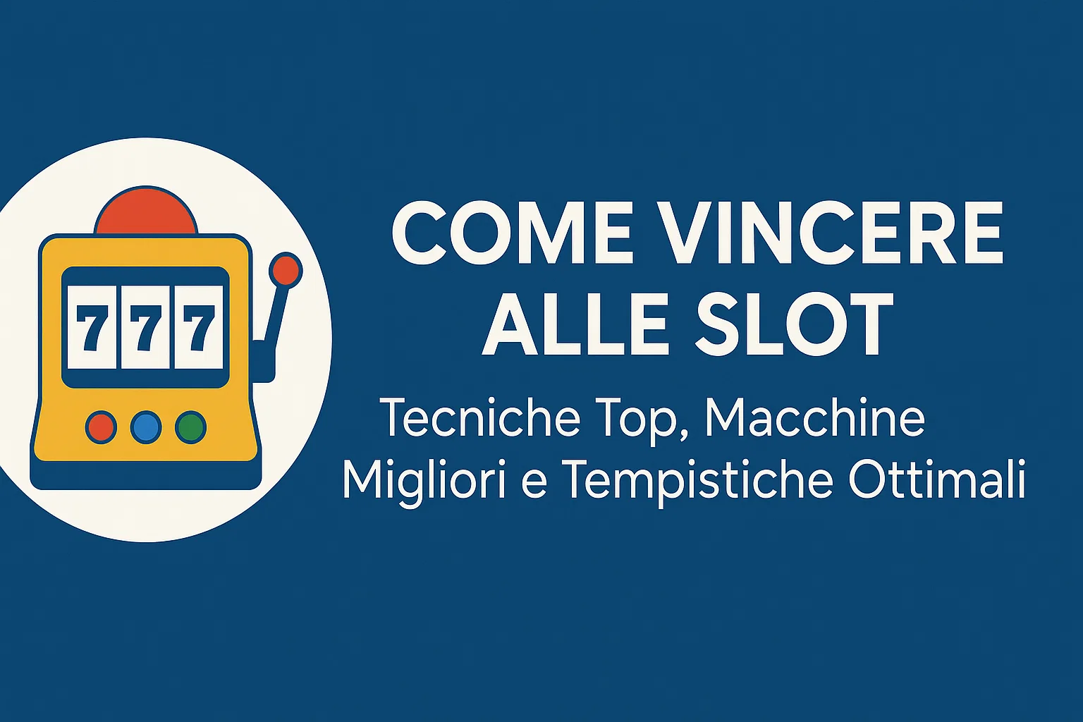 Come Vincere alle Slot: Tecniche Top, Macchine Migliori e Tempistiche Ottimali
